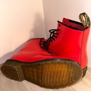 Red Dr. Martens.